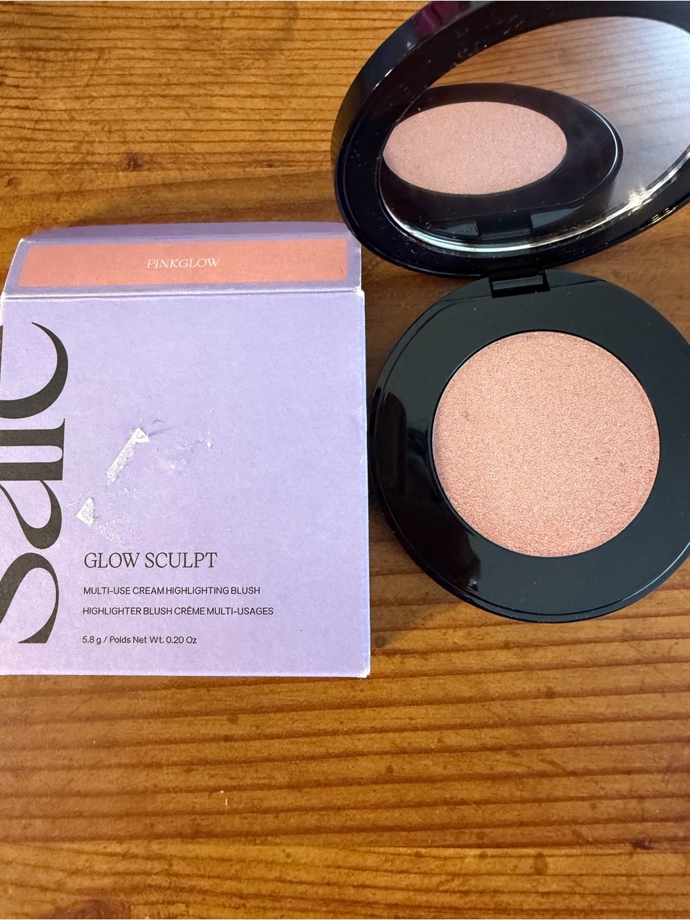 Saie Glow Sculpt Cream Highlighter in Pink Glow